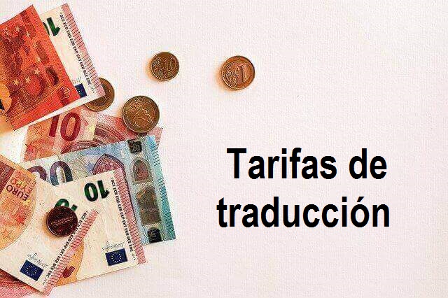 tarifas de traducciones